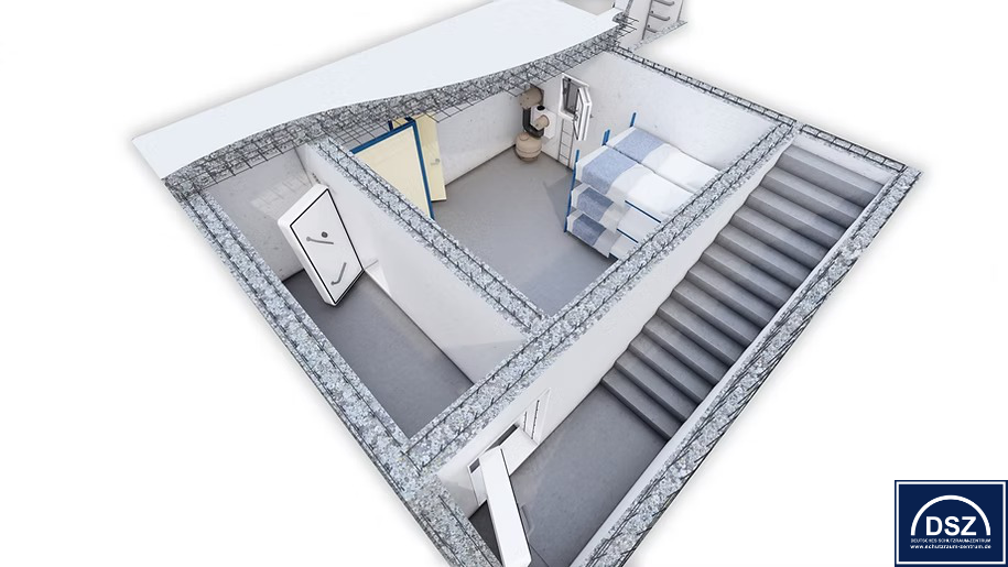 Schron - widok od góry